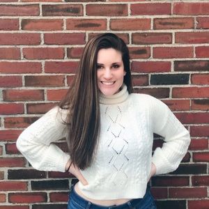 White Sweater Turtleneck